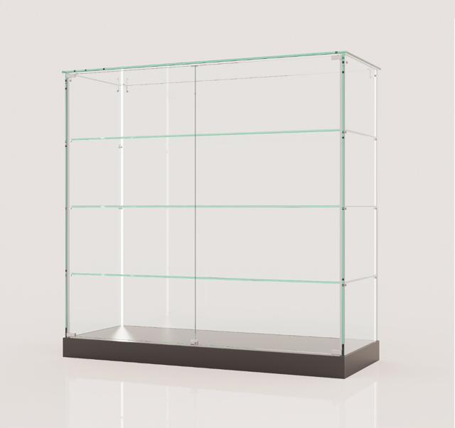 Premium Frameless Retail Shop Display Counter Unit (1200mm W x 1200mm H x 460mm D)